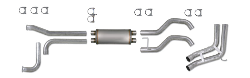 Diamond Eye KIT 3-1/2in CB SPORT-SIDE DUAL GAS AL: NISSAN TITAN 5.6L 07-10 Diamond Eye Performance