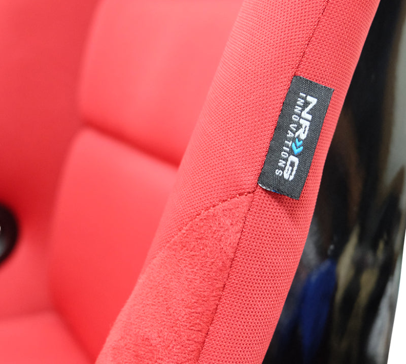NRG FRP Bucket Seat (Red Cloth) - Large - FRP-300RD