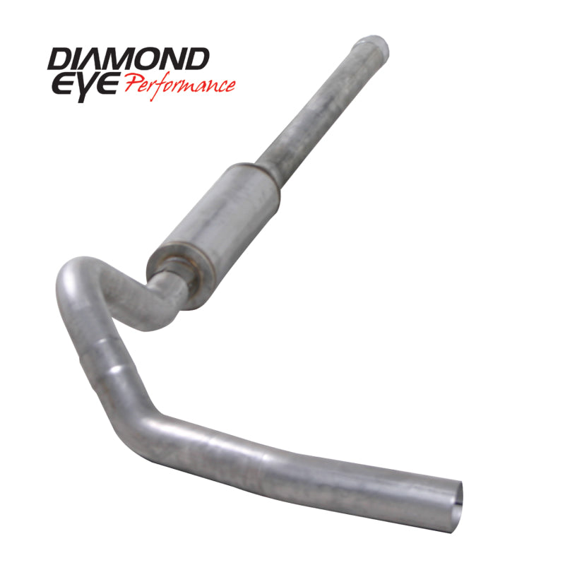 Diamond Eye KIT 4in CB SGL MFLR RPLCMENT PIPE AL CHEVY/GMC 6.6L 2500/3500 2006-2007.5 Diamond Eye Performance