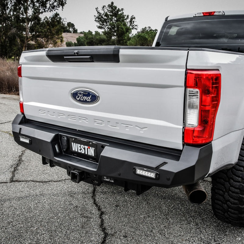 Westin 17-20 Ford F-250/350 Pro-Series Rear Bumper - Textured Black Westin