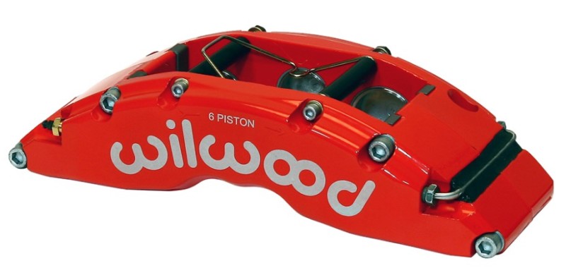 Wilwood Caliper-TC6R-Red 1.75/1.38/1.38in Pistons 1.38in Disc Wilwood