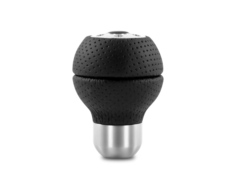 Momo Race Shift Knob - Black Airleather, Aluminum Insert MOMO