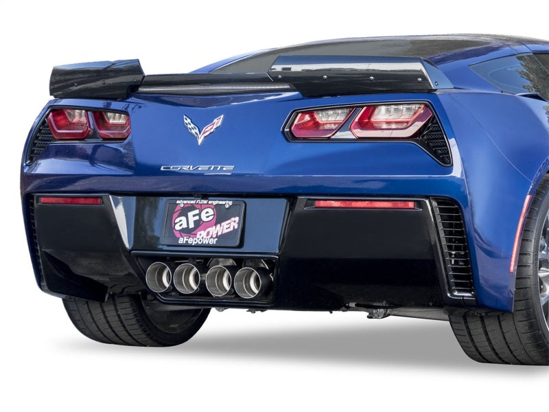 aFe MACHForce XP 3in-2 1/2in Axle Back 304SS Exhaust w/ Polished Tips 14-17 Chevy Corvette V8-6.2L aFe