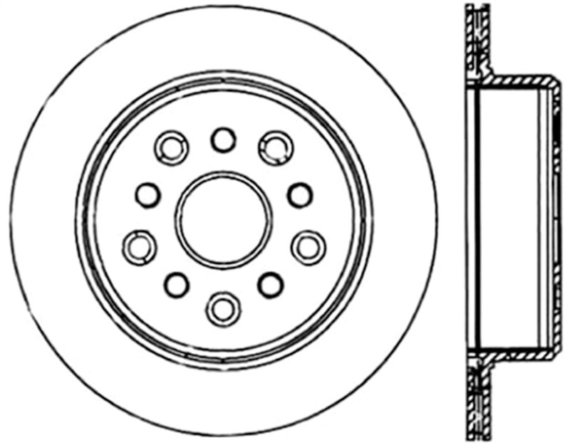 StopTech Power Slot 5/93-98 Supra Turbo Rear Right SportStop CRYO Slotted Rotor Stoptech