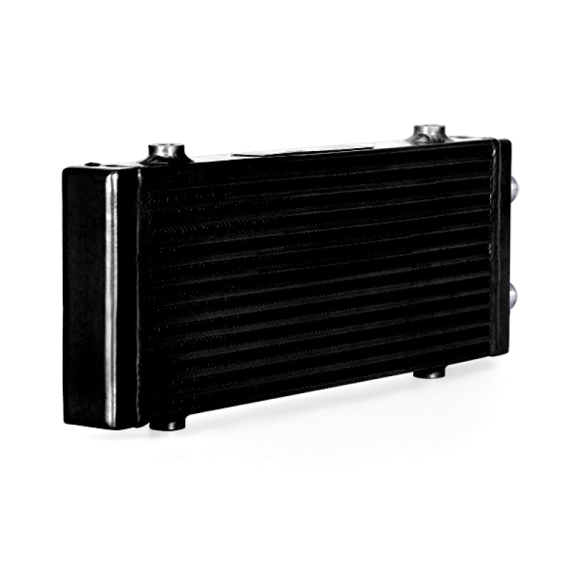 Mishimoto Universal Medium Bar and Plate Dual Pass Black Oil Cooler - eliteracefab.com