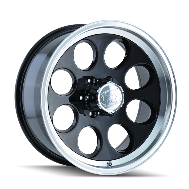 ION Type 171 15x8 / 5x139.7 BP / -27mm Offset / 108mm Hub Black/Machined Wheel ION Wheels