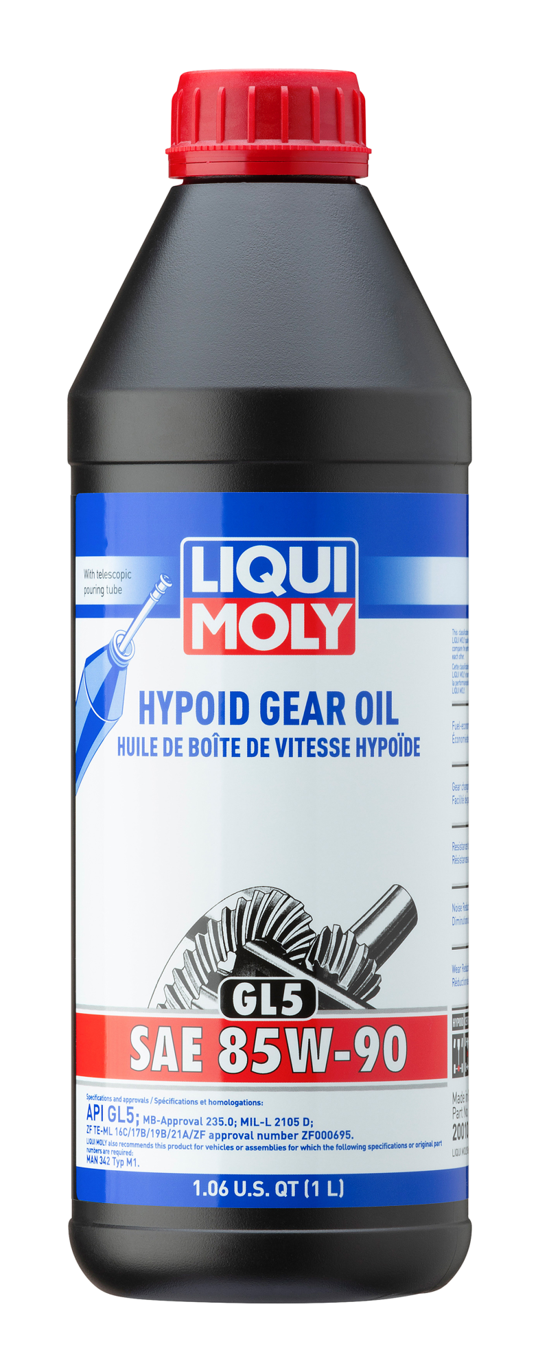 LIQUI MOLY 1L Hypoid Gear Oil (GL5) SAE 85W90 LIQUI MOLY
