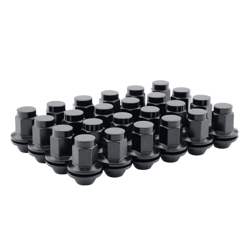 Method Lug Nut Kit - 14x1.5 - Mag Shank - Black - Dually (Sprinter) - Set of 24 - eliteracefab.com