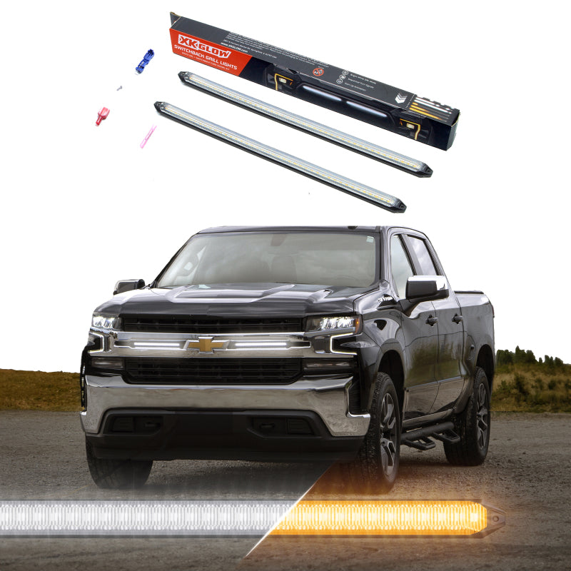 XKGlow 14" Switchback Grill Lights with Start-up Animation & Sequential Turn Signals - Part XK041029-14