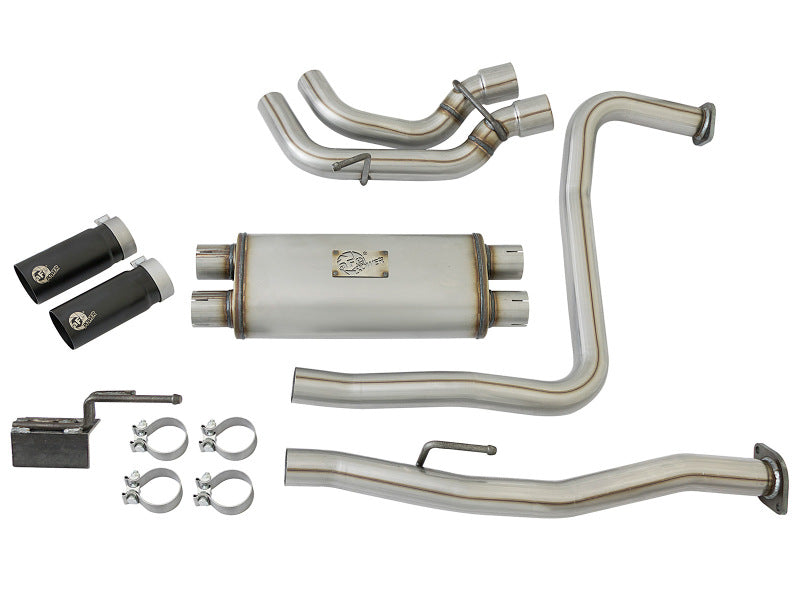 aFe Rebel Series 3in 409 SS Cat-Back Exhaust w/ Black Tips 04-15 Nissan Titan V8 5.6L aFe