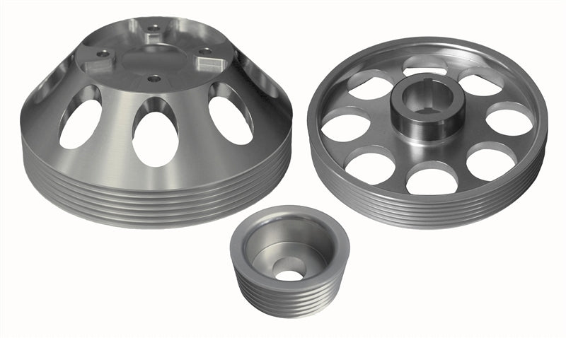 Torque Solution Lightweight WP/Crank/Alt Pulley Combo (Silver): Hyundai Genesis Coupe 3.8 2010+ - eliteracefab.com