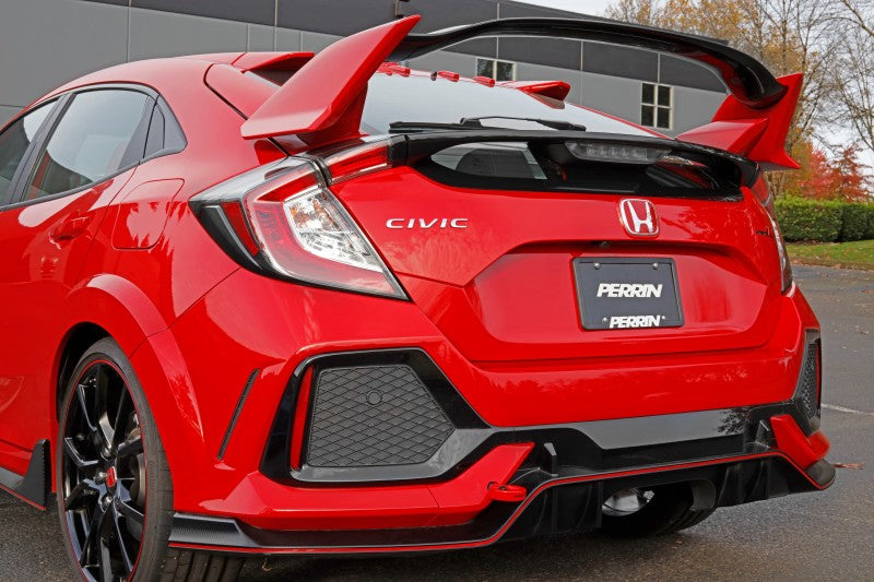 Perrin 10th Gen Civic SI/Type-R/Hatchback Tow Hook Kit (Rear) - Red - eliteracefab.com