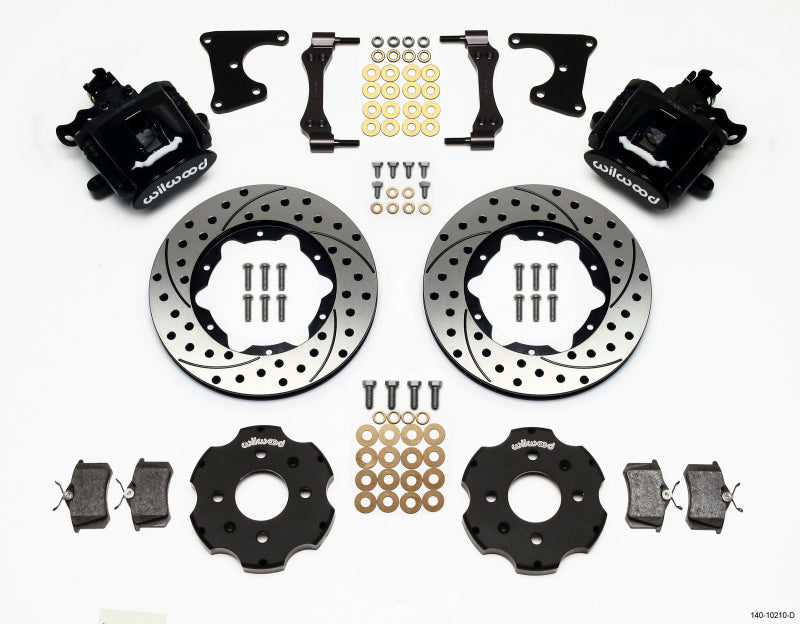 Wilwood Combination Parking Brake Rear Kit 11.00in Drilled Civic / Integra Drum 2.71 Hub Offset Wilwood
