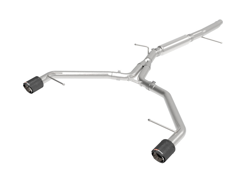 aFe 17-19 Audi A4 (L4-2.0L) MACH Force-Xp  Stainless Steel Axle-Back Exhaust System - Carbon Tip aFe