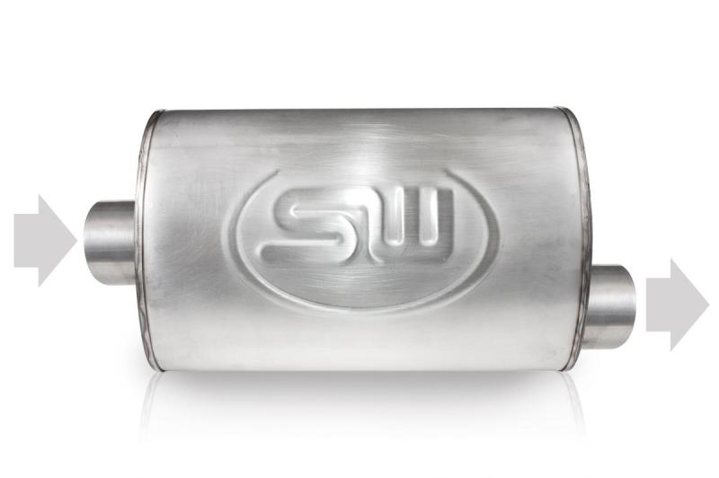 Stainless Works 2.25in ID CENTER INLET/ 2.25in OD OFFSET OUTLET 4inX8in Stainless Works