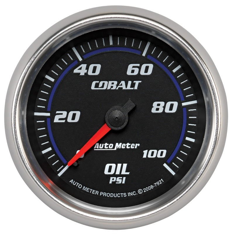 Autometer Cobalt 66mm 0-100 PSI Oil Pressure Gauge 7921