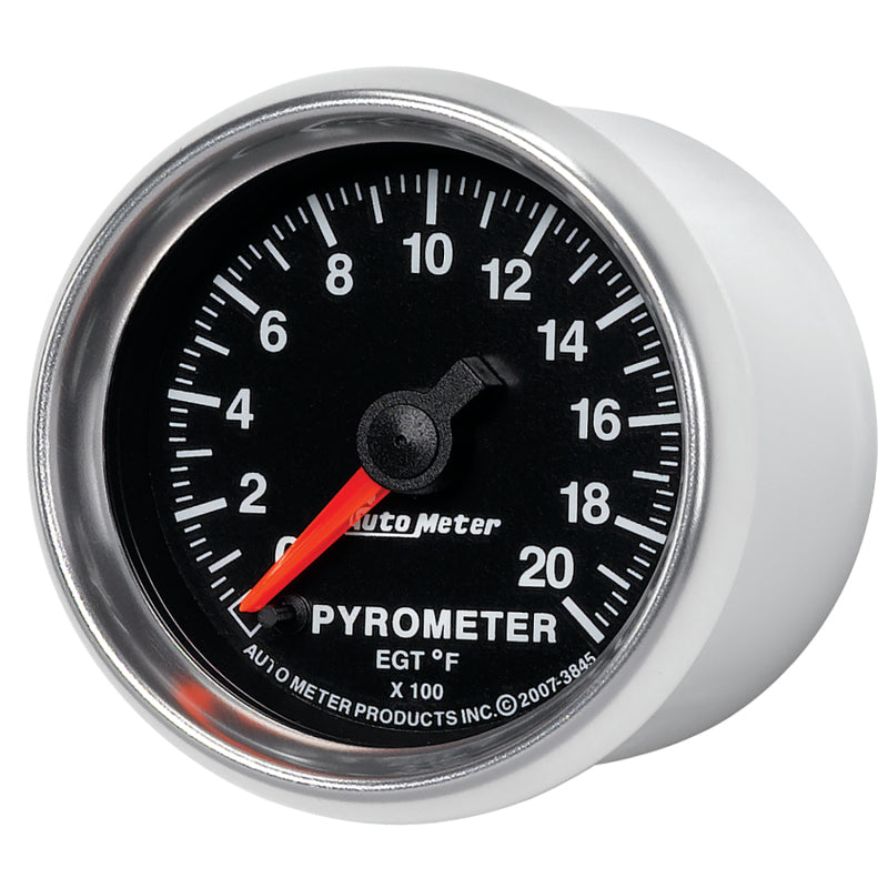 Autometer GS 0-2000 degree F Full Sweep Electronic Pyrometer Gauge 3845