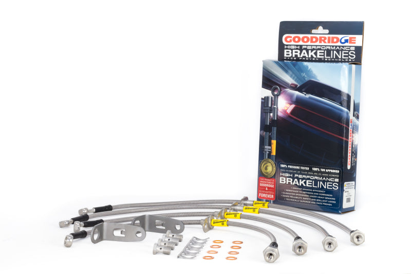 Goodridge 20024 G-STOP stainless steel front and rear brake line kit for 2006-2011 Honda Civic