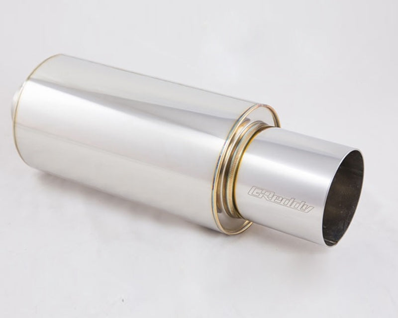 GReddy RS universal muffler 3 inch inlet outlet 160mm diameter 4.5 inch tip 11001130