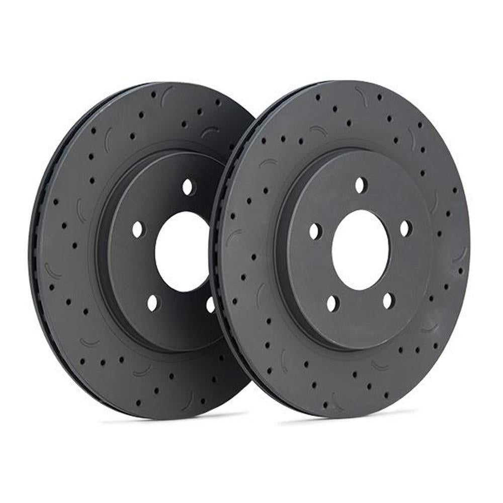 Hawk Talon Slotted Only Front Brake Rotor Set | 2009-2010 Subaru Forester XT - eliteracefab.com