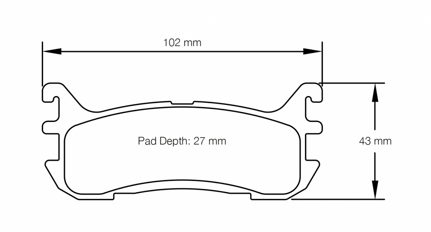 Pagid Mazda Miata MX-5 NB RSL29 Rear Brake Pads PAGID Racing