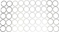 Mahle Rings Nissan 3.5L 3498cc VQ35DE DOHC 2001-2010 Chrome Ring Set - eliteracefab.com