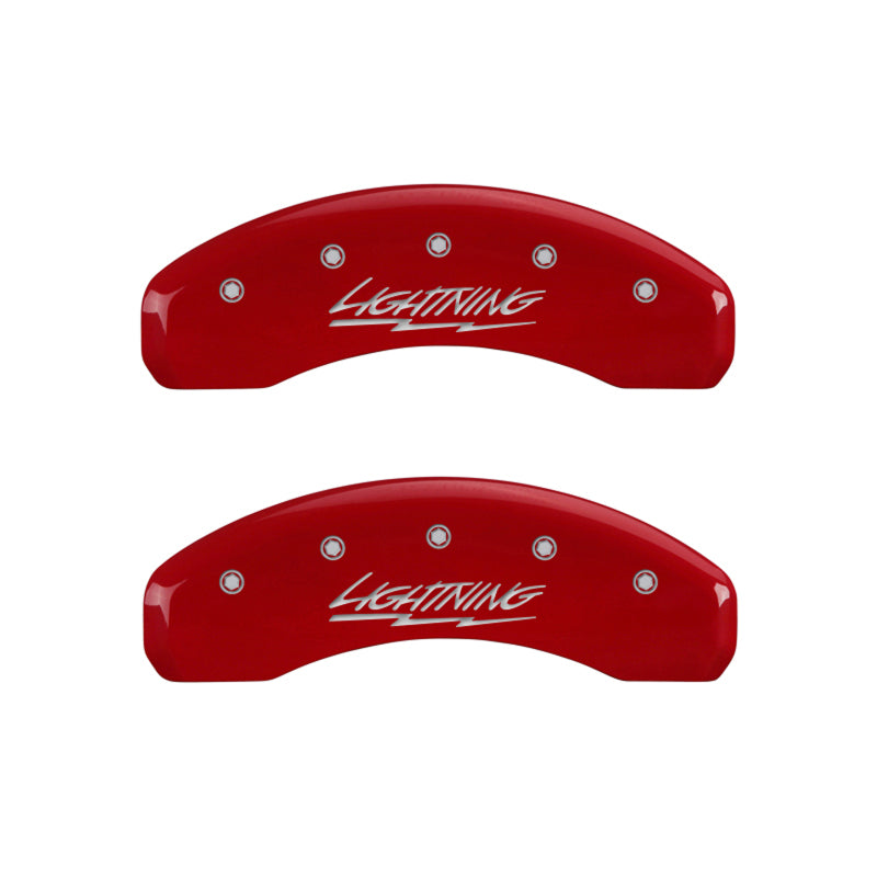MGP Red Lightning Brake Caliper Covers for 1999-2004 Ford F-150 Lightning - 10021SLTGRD