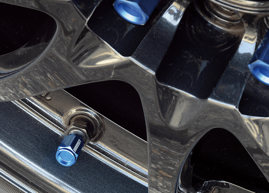 Project Kics Leggdura Racing Valve Cap Set Black - eliteracefab.com