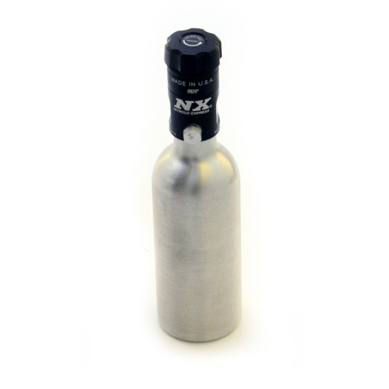 Nitrous Express 3.5 oz Mini-Bottle W/ Motorcycle Valve (2 Diameter. X 7.33 Tall) - 11020