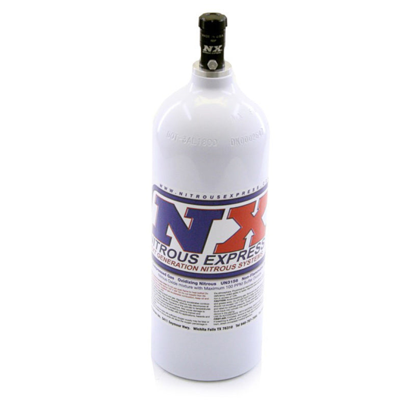 Nitrous Express 5 lb Bottle W/ Motorcycle Valve (5.25 Diameter. X 16.14 Tall) - 11055