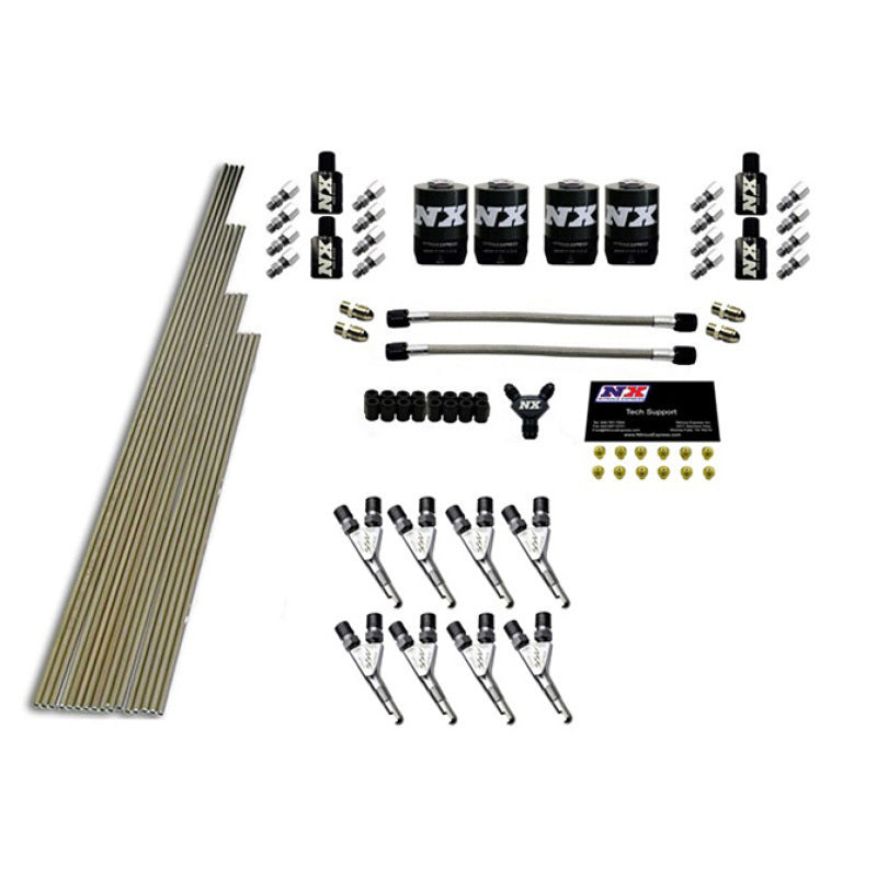 Nitrous Express 8-Cyl SSV Nozzle Intake Plumbing Kit (Incl.. All Hardware), part 13383