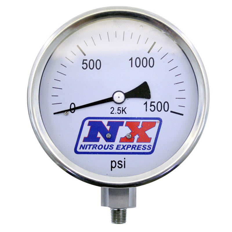 Nitrous Express Nitrous Pressure Gauge 4 inch-high accuracy, part 15540
