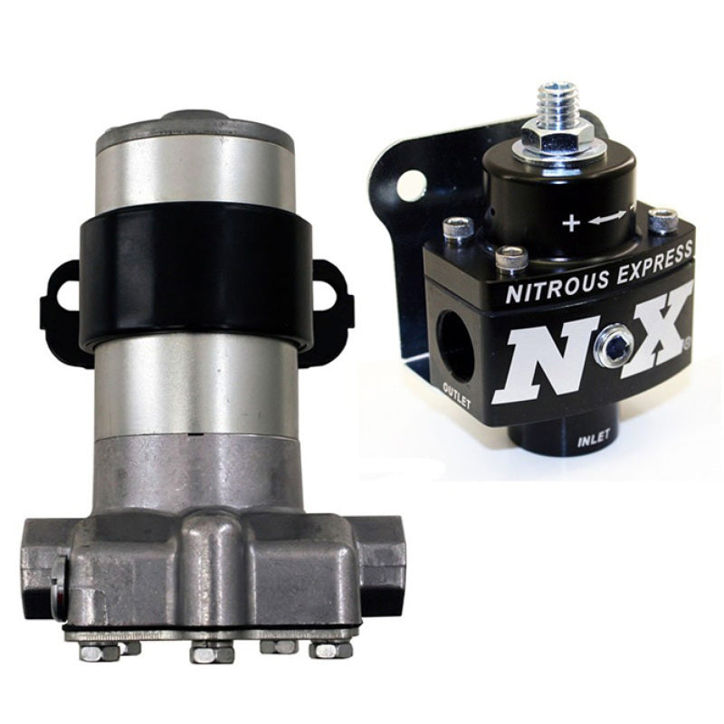 Nitrous Express Black Style Fuel Pump And Non Bypass Regulator Combo, part 15953