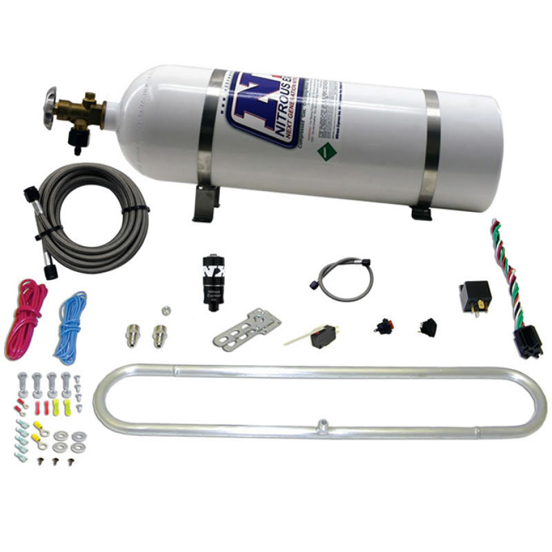 Nitrous Express N-TERCOOLER system for CO2 w/ 15 lb BOTTLE (Remote Mount Solenoid) - 20000CR-15
