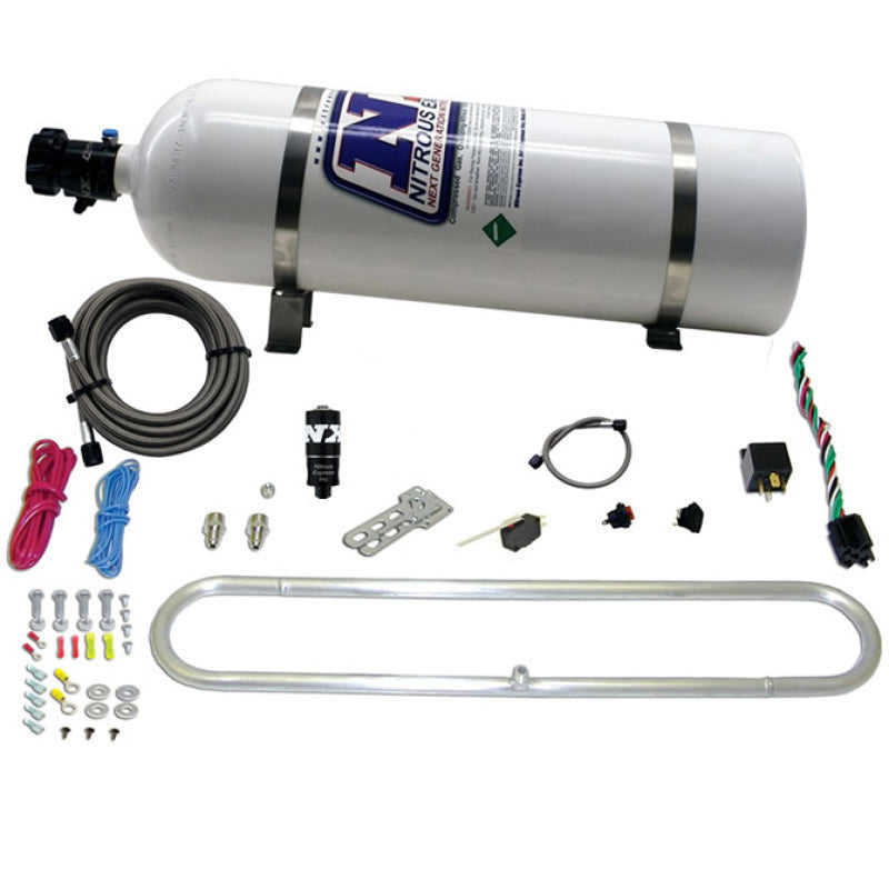 Nitrous Express N-Tercooler System w/ 15 lb Bottle (Remote Mount Solenoid) - 20000R-15