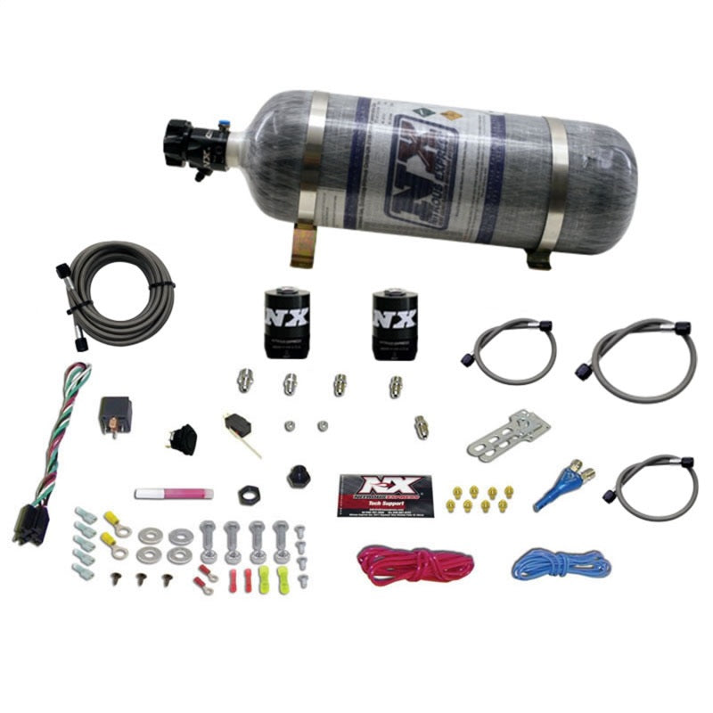 Nitrous Express Ford EFI Race (100-150-200-250 HP) Single Nozzle w/ Composite Bottle - 20113-12