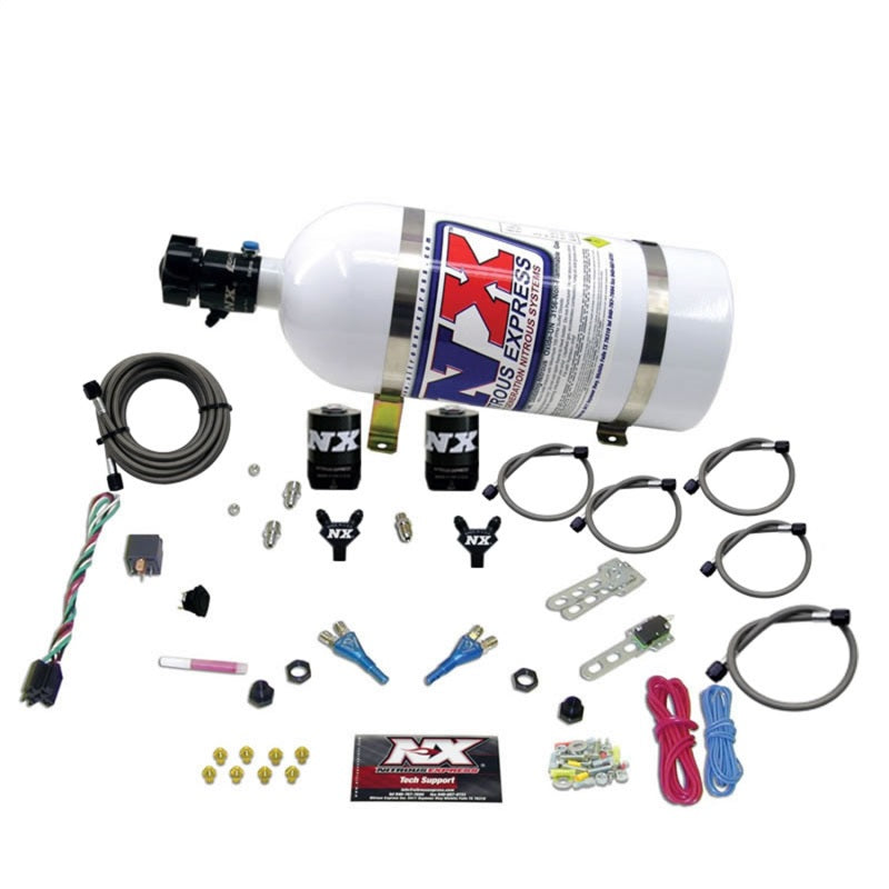 Nitrous Express Ford EFI Dual Nozzle (100-300 HP) w/ 10 lb Bottle - 20115-10