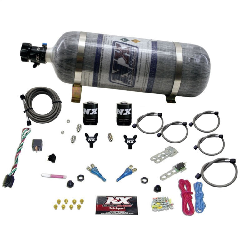 Nitrous Express Ford EFI Dual Nozzle (100-300 HP) w/ Composite Bottle - 20115-12