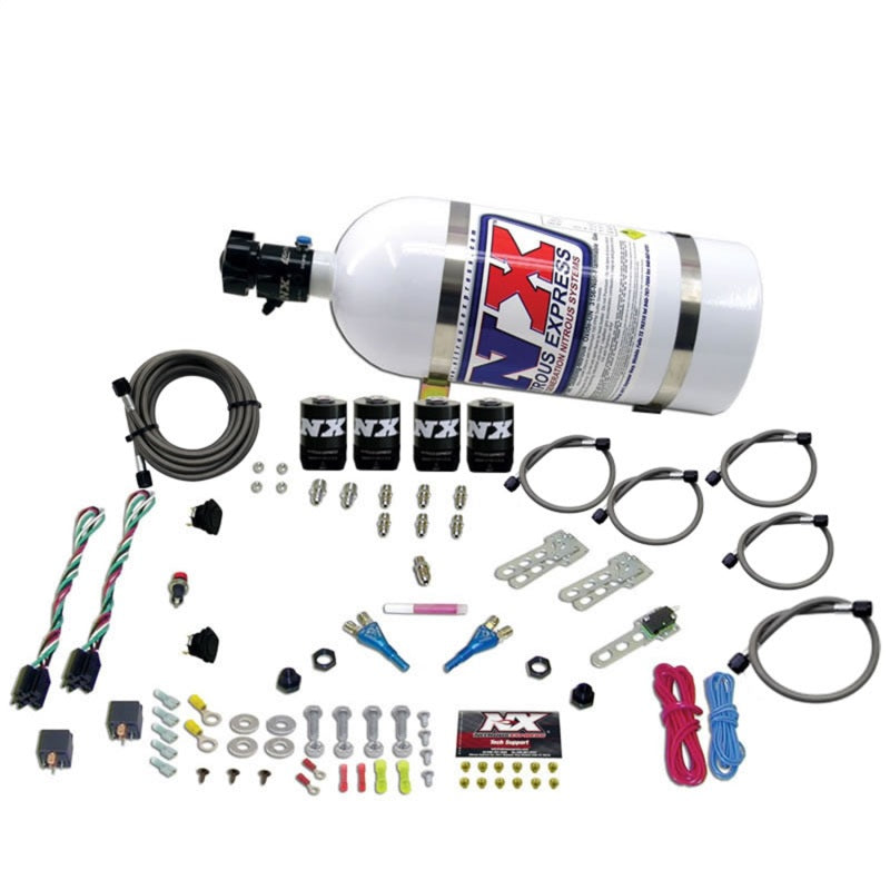 Nitrous Express Ford EFI Dual Stage (50-75-100-150 HP X 2) w/ 10 lb Bottle - 20124-10