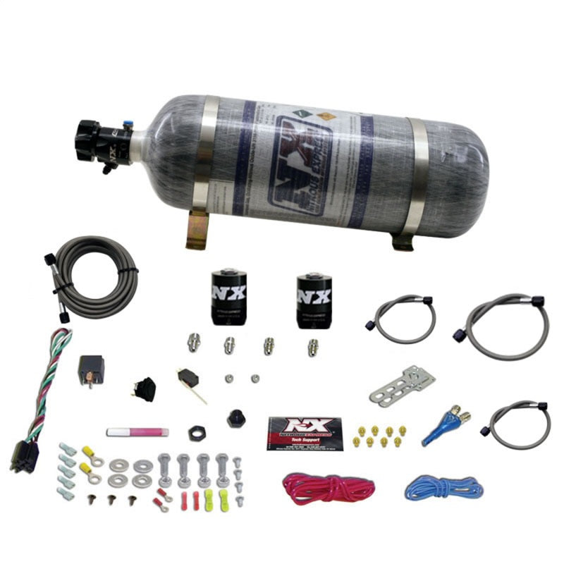 Nitrous Express Dodge EFI Race (100-150-200-250 HP) Single Nozzle w/ Composite Bottle - 20316-12