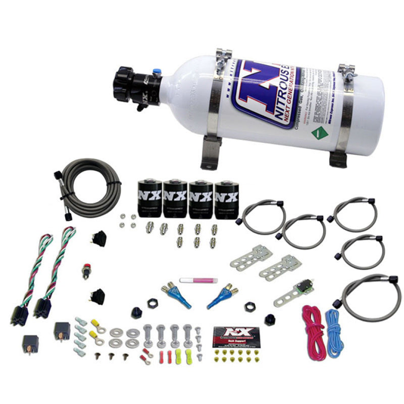 Nitrous Express Dodge EFI Dual Stage (50-75-100-150 HP) X 2 w/ 5 lb Bottle - 20324-05
