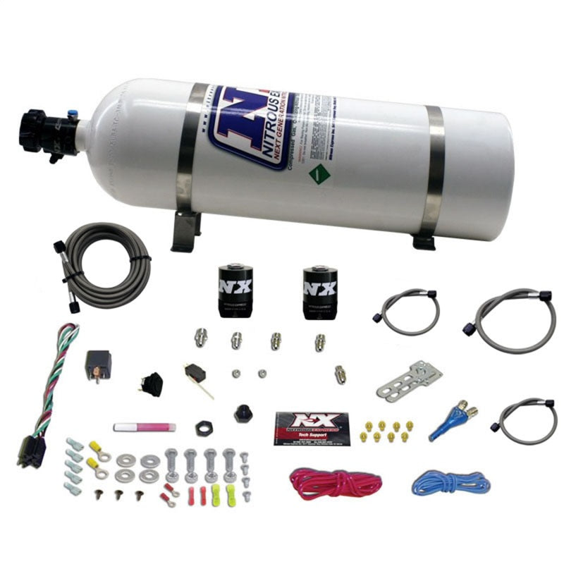 Nitrous Express All Ford EFI Single Nozzle System (35-50-75-100-150 HP) w/ 15 lb Bottle - 20922-15
