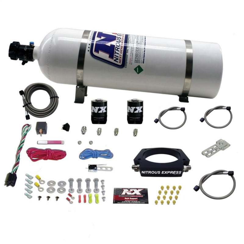 Nitrous Express Ls 102Mm Plate System (50-400 HP) W/ 15 lb Bottle - 20933-15