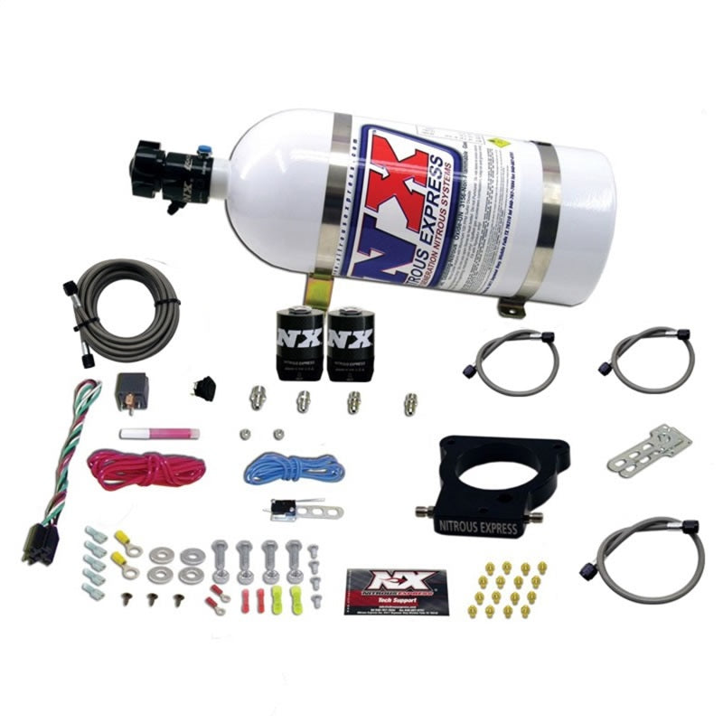 Nitrous Express Ls 78Mm 3-Bolt Plate System (50-350 HP) W/ 10 lb Bottle, part 20935-10