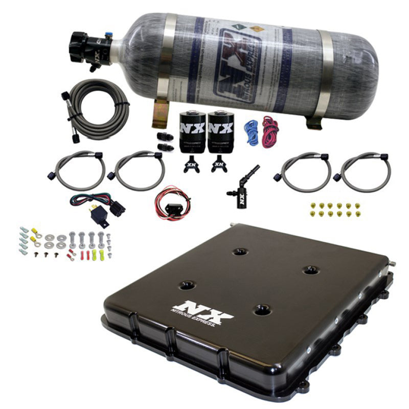 Nitrous Express Nitrous System w/ Billet LT4 Supercharger Lid w/ 12 lb bottle - 20939-12