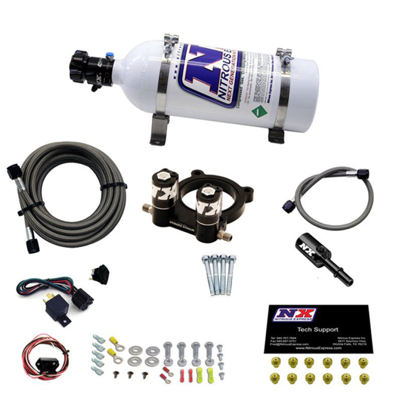 Nitrous Express Ford 4 Cyl Nitrous Plate System-2.3L Ecoboost W/ 5 lb Bottle - 20954-05