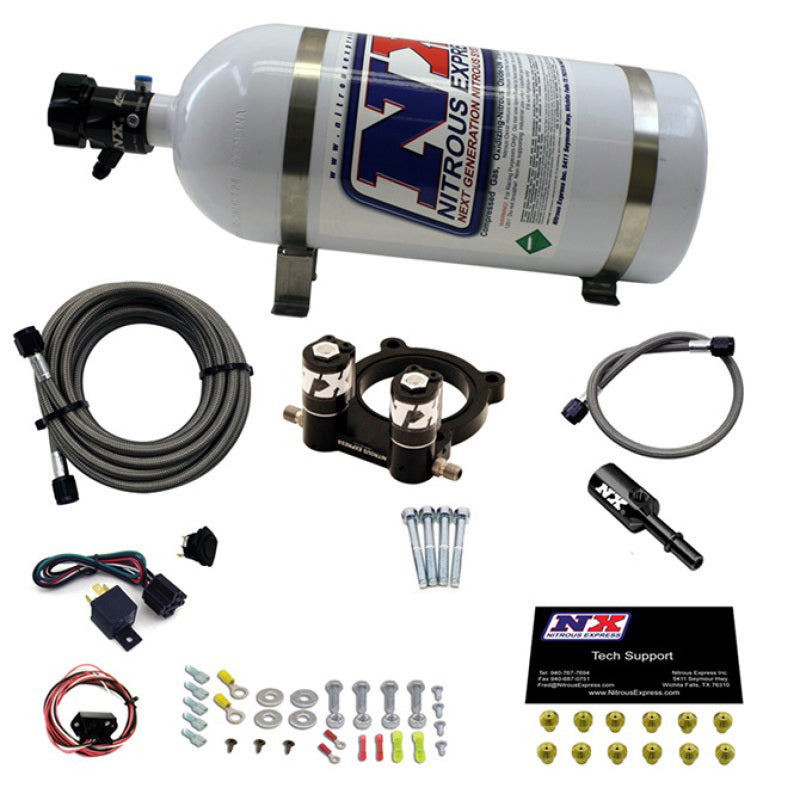 Nitrous Express Ford 4 Cyl Nitrous Plate System-2.3L Ecoboost W/ 10 lb Bottle, part 20954-10