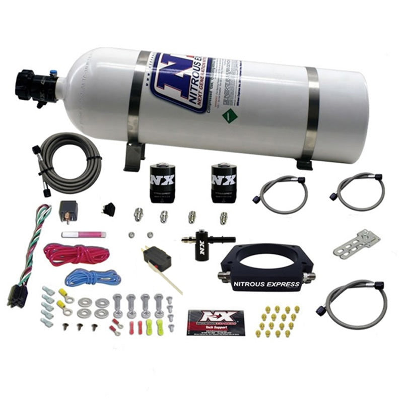 Nitrous Express Lt2 C8 Nitrous Plate System (50-300 HP) W/ 15 lb Bottle - 20962-15