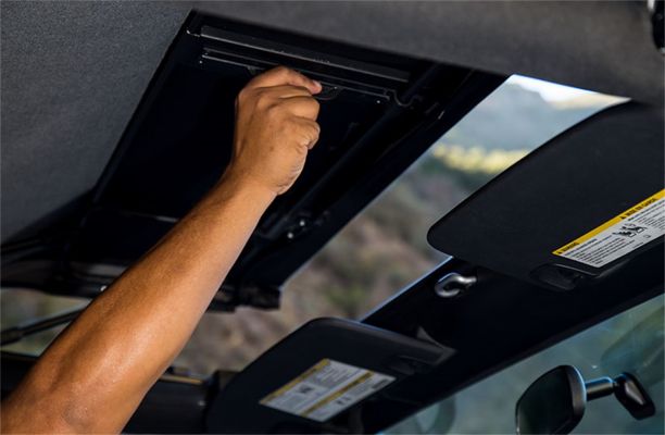 Rampage 2007-2018 Jeep Wrangler(JK) 2-Door Trailview Tonneau Top - Black Diamond - eliteracefab.com