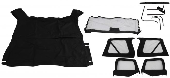 Rampage 1997-2006 Jeep Wrangler(TJ) Complete Top - Black Diamond - eliteracefab.com